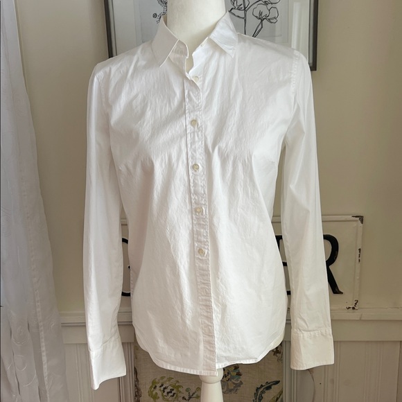 J. Crew Tops - J. Crew Stretch Perfect Cotton Blend Shirt